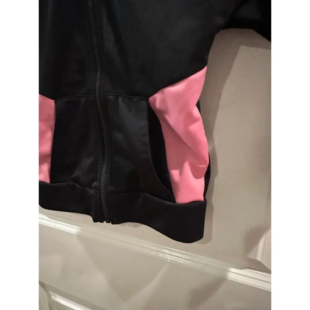 Adidas Classic Track Girl Jacket with Pink Stripes Size 3T